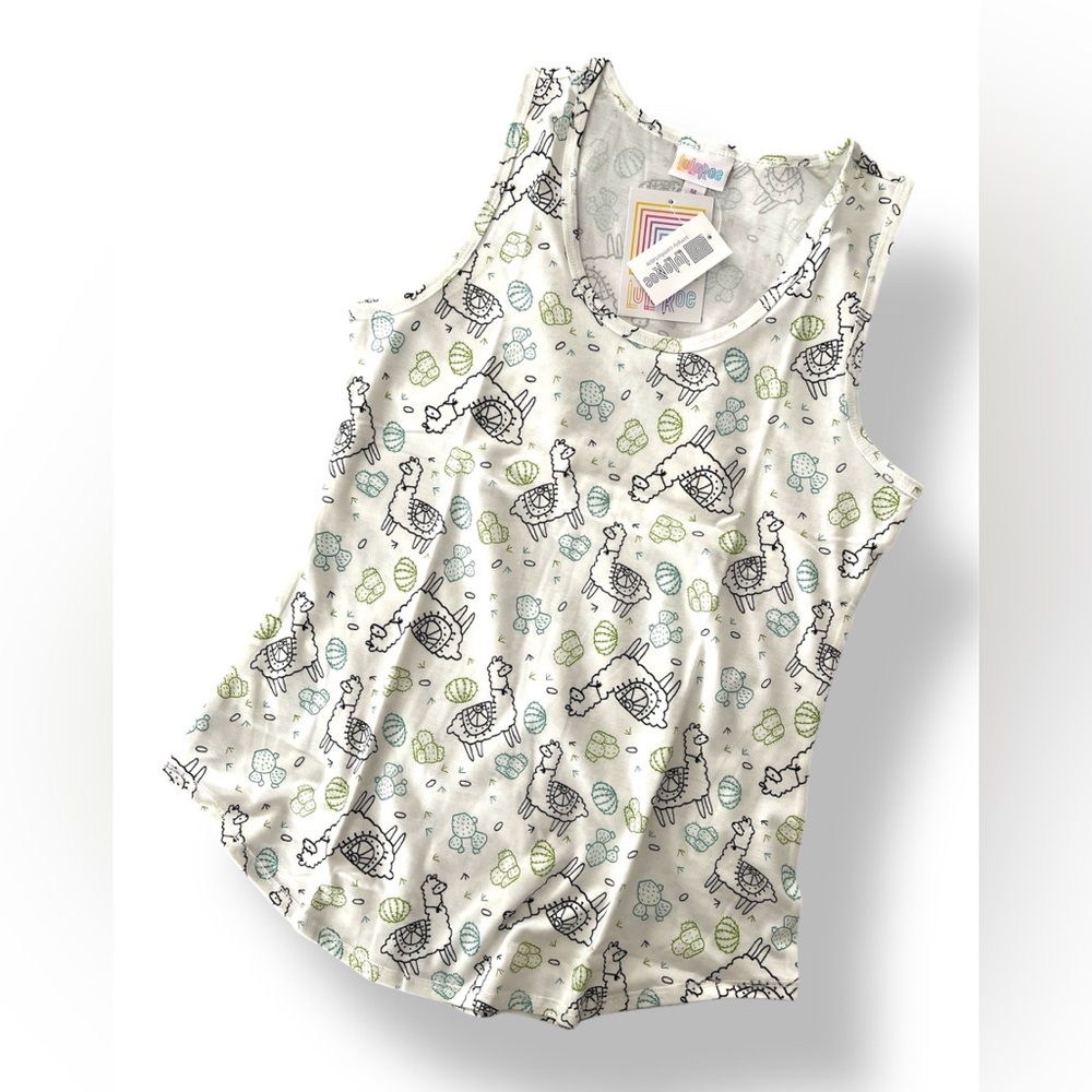 LuLaRoe Llama Print Tank Top • Rare Print • Hard to Find Print